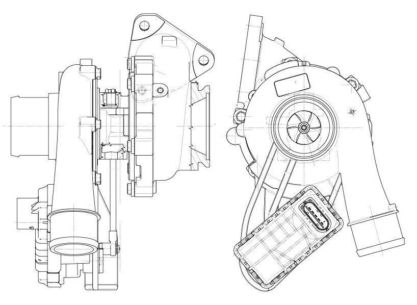 Турбокомпрессор для а/м PSA Boxer (11)/Jumper (11-) 2.2D E-5