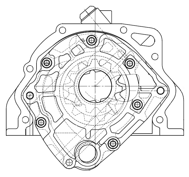 Насос масляный для автомобилей Лада 2108