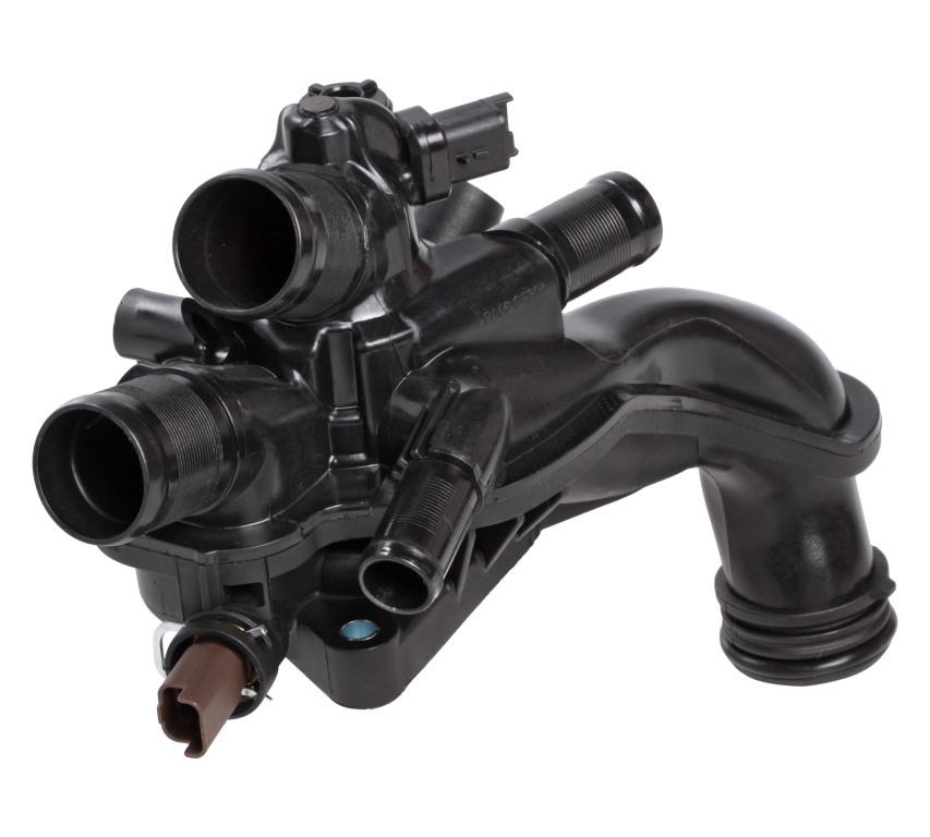 Термостат для автомобилей Peugeot 308 (11-)/Citroen C4 (10-) 1.6i AT («быстросъём», датчик температуры справа) (105°C)