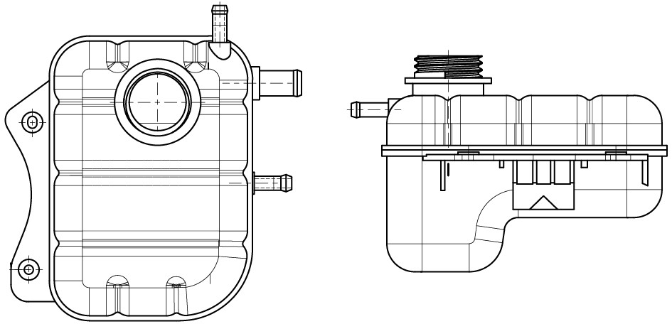 Бачок расширительный охлаждающей жидкости для автомобилей Lacetti (04-)