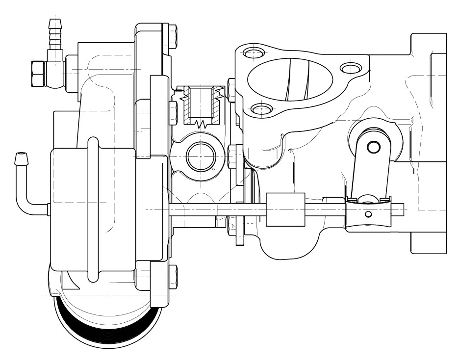 Турбокомпрессор для а/м VW Passat (98-) 1.8T (тип К03)