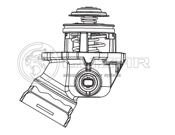 Термостат для автомобилей Mercedes Benz C (W204) (07-)/E (W212) (09-) [M272] (100°С) (с алюм. корпусом)