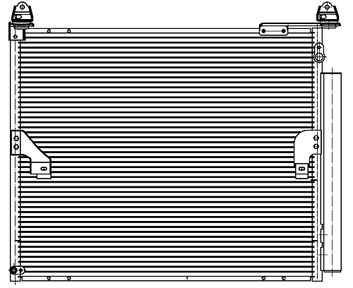 Радиатор кондиционера для автомобилей Land Cruiser Prado (09-) 4.0i
