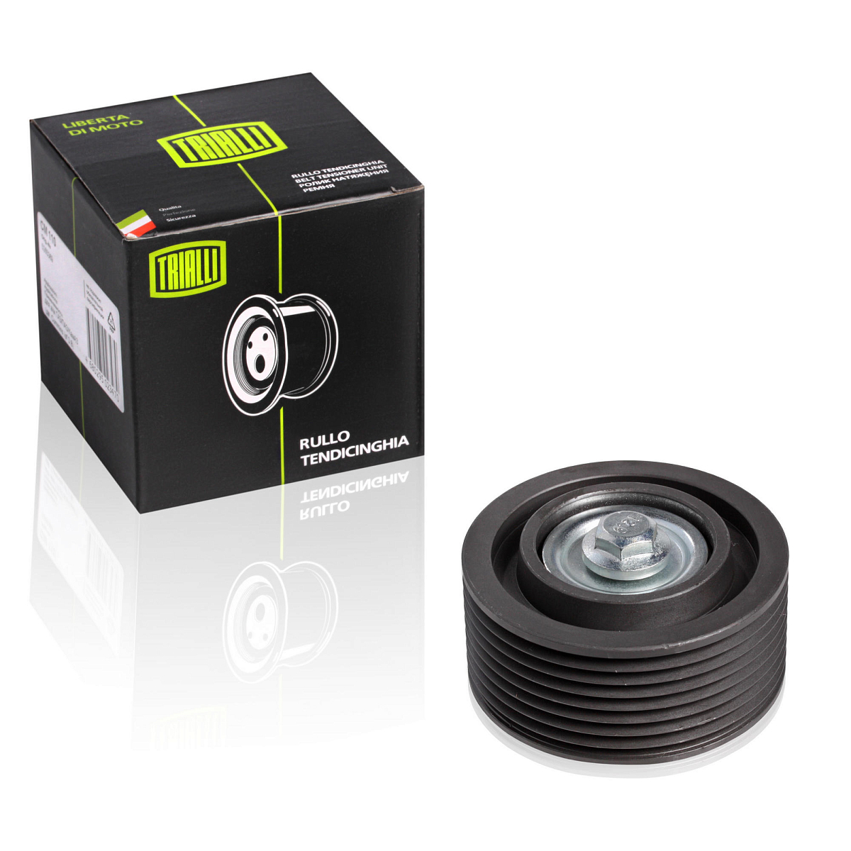 Ролик приводного ремня для автомобилей ГАЗ/ПАЗ/КамАЗ (дв. Cummins Isf 3.8) (опорный) правый верхний с винтом