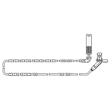 Датчик ABS для автомобилей BMW 3 E46 (97-) заднего левого/правого колеса