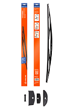 Щетка стеклоочистителя 1000 мм (40") каркасная грузовая 3 адаптера "Clasp" в комплекте