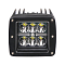 Фара светодиодная квадратная, 6LED, дальний свет, 18Вт, 82х75х75мм, 12/24В, PLUS