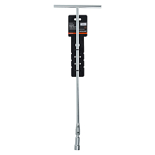 Ключ свечной Т-образный 16мм, 500мм INDUSTRY металл.рукоятка, резиновый фиксатор