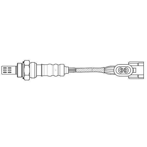 Датчик кислорода для автомобилей Лада Largus (12-) 1.6i/Renault Logan (04-) 1.4i/1.6i до катализатора оранжевый