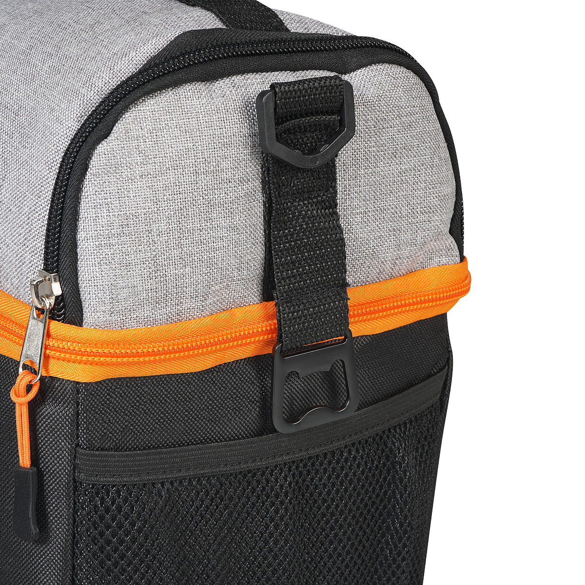 Сумка-холодильник (термосумка) PRO, 9л, 25*22.5*16.5см, водонепр., чер./сер.