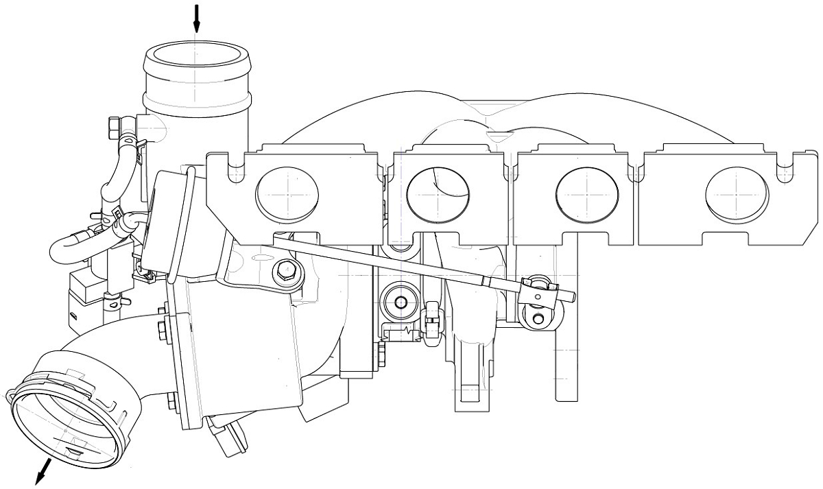 Турбокомпрессор для а/м Skoda Octavia (04-)/VW Passat B6 (05-) 1.8T [BZB;CDAA]
