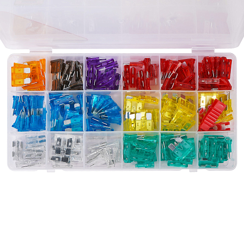 Предохранители "стандарт" в пласт.коробке с экстрактором (180 шт. 5-35А)