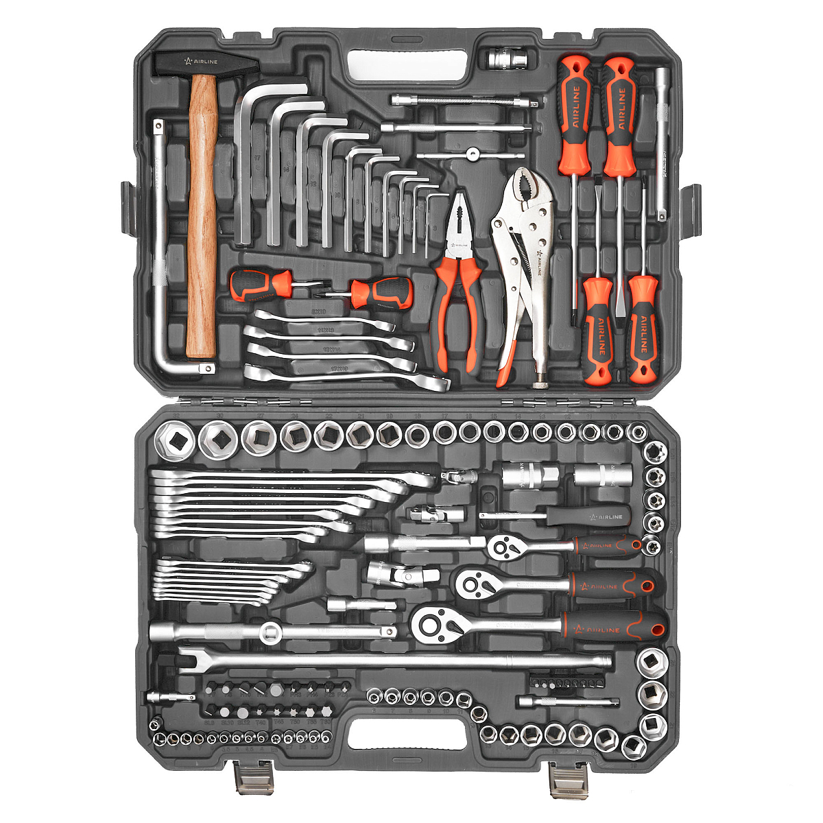 Набор инструментов универсальный 142пр. (головки 1/2", 1/4", 3/8") кейс