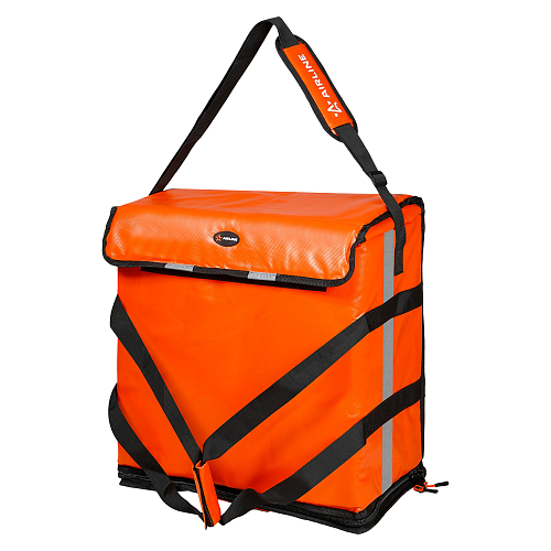 Сумка-холодильник (термосумка) для пиццы, 55л, 47*47*25см, быстрый доступ, оранжевая