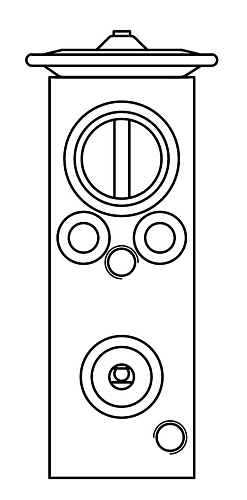Клапан расширительный кондиционера (ТРВ) для автомобилей Лада Largus (12-)/Renault Logan (08-)/Duster (10-)/Almera G15 (12-)