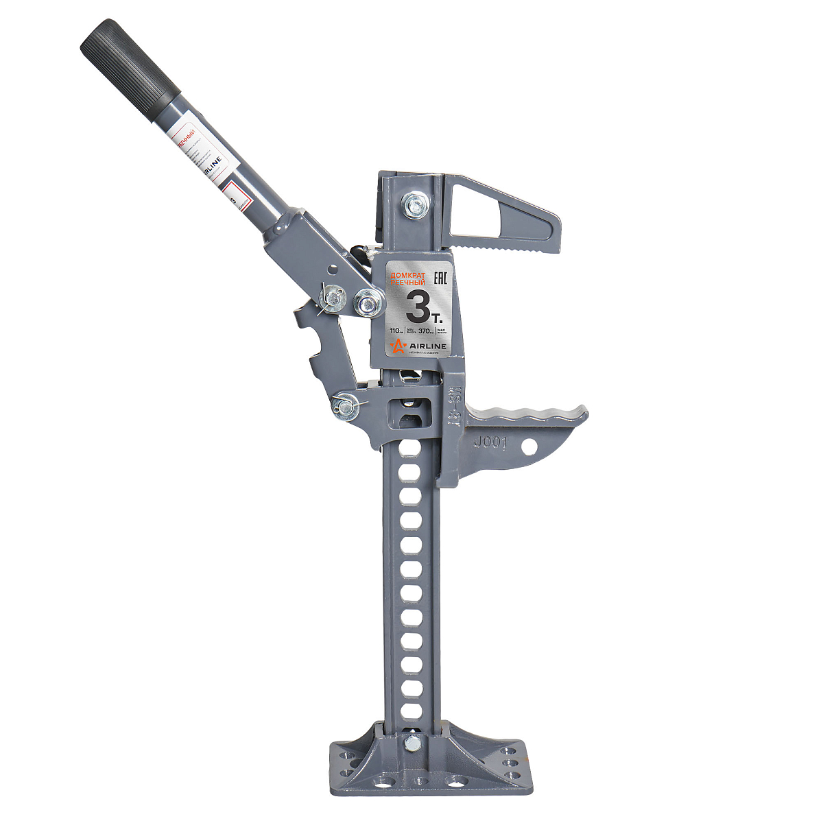 Домкрат реечный 20" 3т 110-370мм МП-серия
