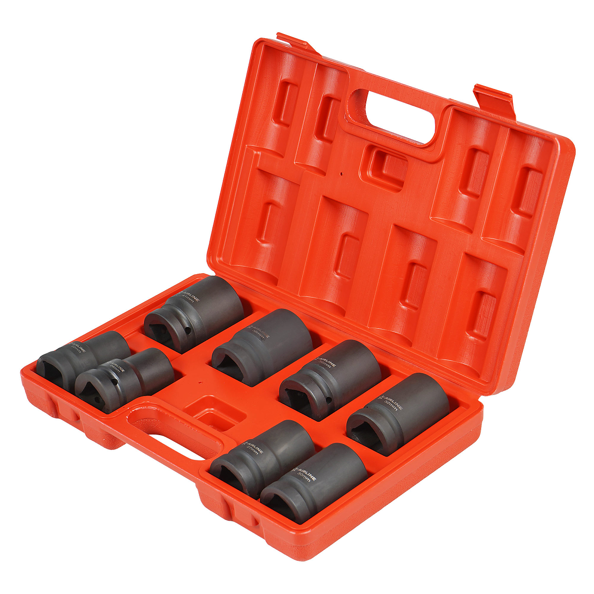 Набор головок ударных 1"DR L=78мм, 8пр. (22-41мм) пласт. кейс.