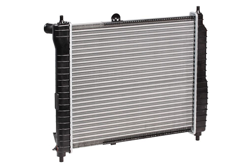 Радиатор охлаждения для автомобилей Aveo (05-) 1.2i/1.4i MT (сборный)