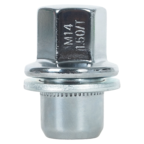 Гайка колесная M14x1,5x46, несъемная шайба, ключ 22, закрытая, хром, 20 шт для а/м Land Rover