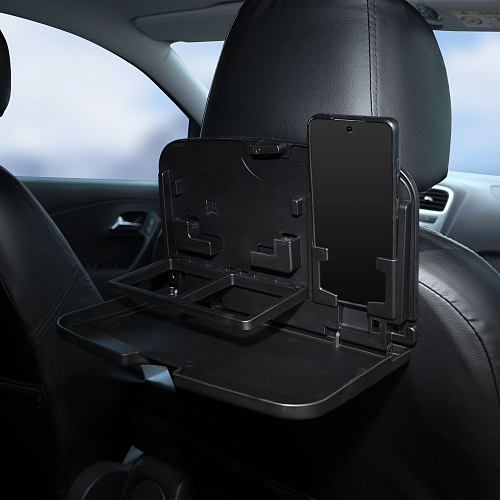 Столик дорожный на спинку сиденья, складной (29*18*23 см)