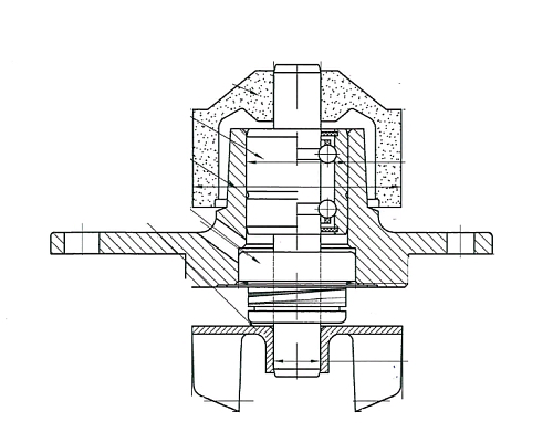 Насос водяной для автомобилей Citroen C3 (03-)/Peugeot 206 (98-) 1.1i/1.4i [TU] (шкив 18 зуб.)