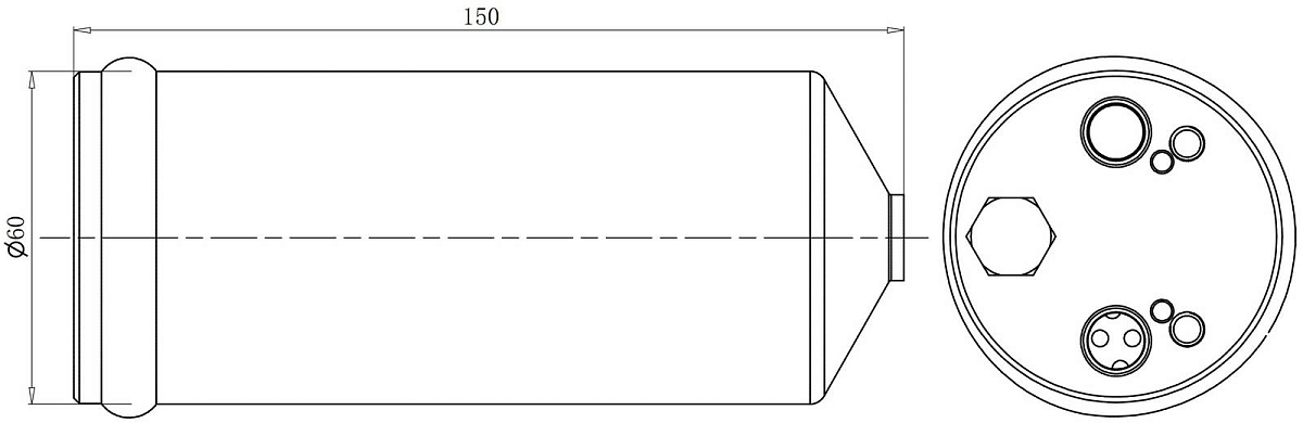 Ресивер-осушитель кондиционера для автомобилей Mitsubishi L200 (06-)
