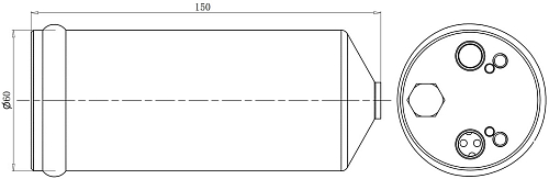 Ресивер-осушитель кондиционера для автомобилей Mitsubishi L200 (06-)