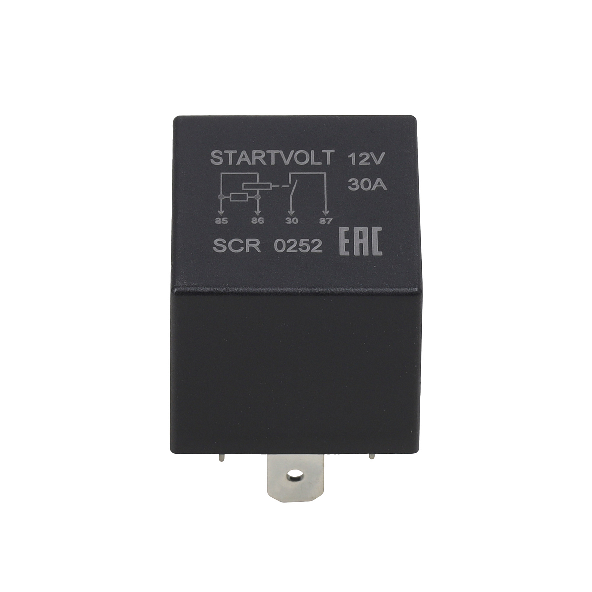 Реле 12V 30А 4 контакта (без кронштейна, с резистором)