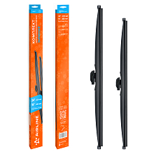 Щетки стеклоочистителя комплект 600/450мм (24"/18") зимние с креплением "Push Button 16 мм", 2 штуки