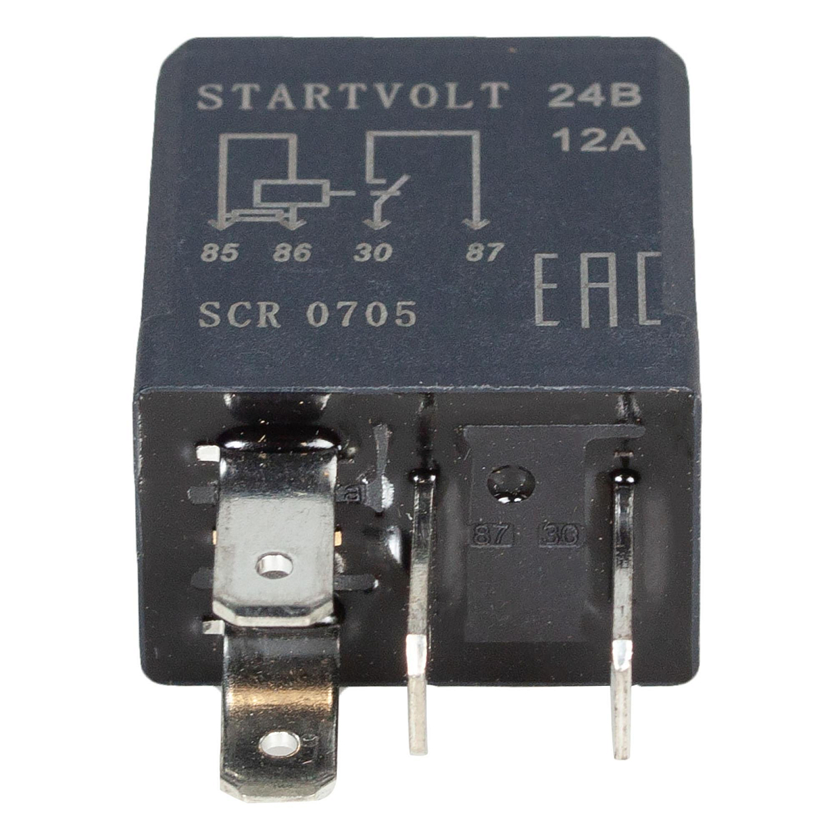 Реле 24V 12А 4 контакта (без кронштейна, с резистором)