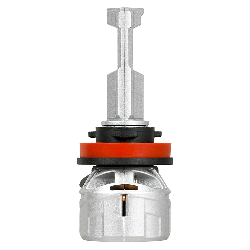 Лампа светодиодная H11/H8 ULTRA, 55Вт, 10400Лм (5200Лм x 2), 6500К (Белый), 12/24В, комплект 2 шт. МП-серия