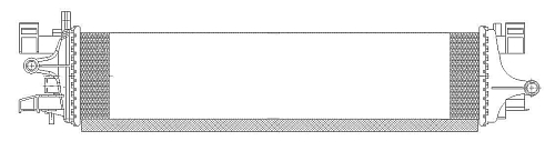 Радиатор охлаждения для автомобилей Focus III (13-)/Kuga (13-) 1.5T M/A (жидк. интеркул.)