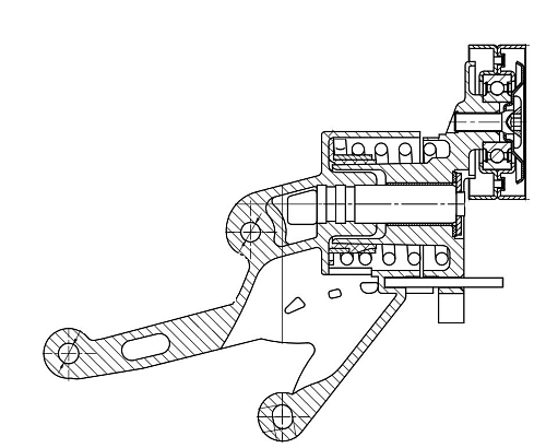 Ролик приводного ремня для автомобилей Skoda Fabia (07-) 1.2i AC- (с натяжным механизмом)