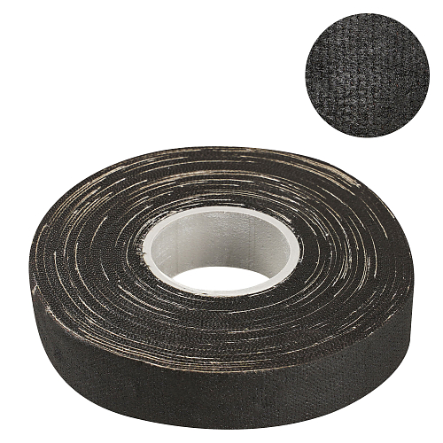 Изолента ХБ на тканевой основе, 200 г., прорезиненная, (19мм*0,4мм*16м), черная