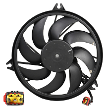 Электровентилятор охлаждения для автомобилей 206 (00-) (с кожухом) (CAN-шина) A/C+
