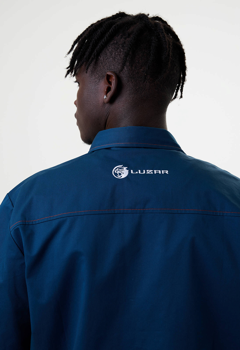 Рубашка синяя