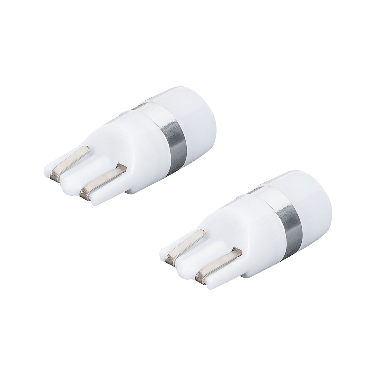 Лампа светодиододная W5W (T10) PLUS, 6000K (Белый), 12/24В, 0.7Вт, 1LED, Биполярная