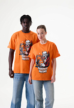 Футболка взрослая CR оранжевая