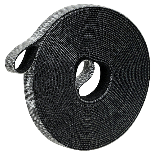 Лента-липучка для стяжки (жгутирования) кабелей 10мм*5м, черная