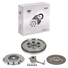 Комплект сцепления для автомобилей VW Passat B6 (05-) 2.0TDi с компенсацией износа в сборе с гидравлической муфтой и двухмассовым маховиком