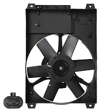 Электровентилятор охлаждения для автомобилей Fiat Ducato (Sollers-RUS) (08-)/Ducato (94-) (c кожухом)