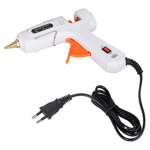 Пистолет (термо) клеевой электрический, сопло 11мм, 220В/60Вт, белый/оранж.