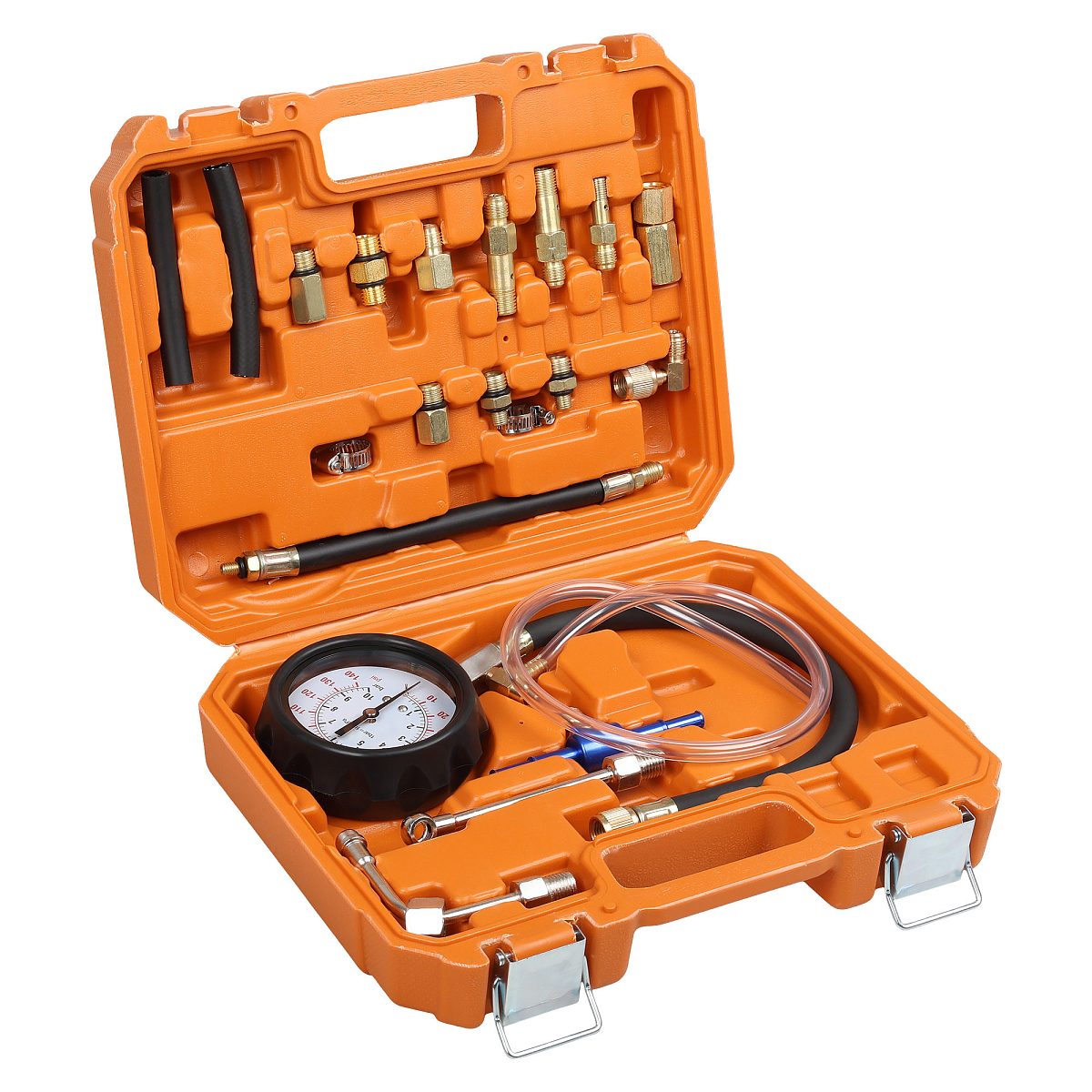Тестер давления топлива PRO, набор 21пр., кейс