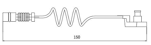 Датчик износа передних тормозных колодок для автомобилей Mercedes ML (W163) (98-)
