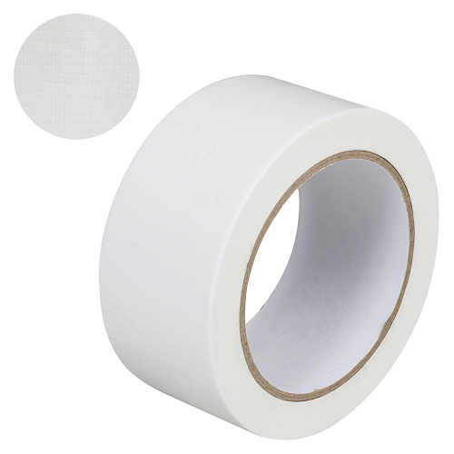 Лента клейкая армированная (скотч), 48мм*25м, белая