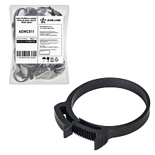 Хомут 55-60/9 мм, силовой зубчатый замок, пластик (ПА66) черный