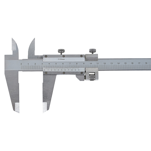 Штангенциркуль нониусный 300мм, шаг 0.02мм, стальной, кейс