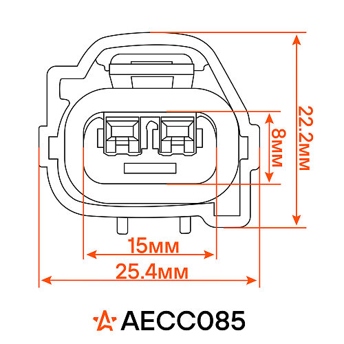 Разъём 2 pin с проводами для катушки зажигания Chevrolet, Daewoo, Hyundai