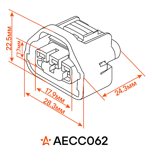 Разъём 3 pin с проводами для датчика положения дроссельной заслонки Toyota Avensis, Corolla