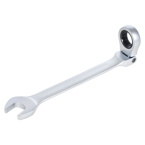 Ключ комбинированный трещоточный шарнирный 19мм PRO, пласт.подвес